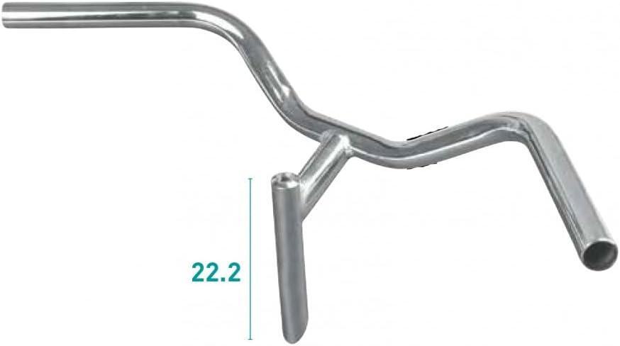 Manubrio Cromato In Acciao 22,2 Mm Per Bici Olanda Bicicletta Da Passeggio City 4/4