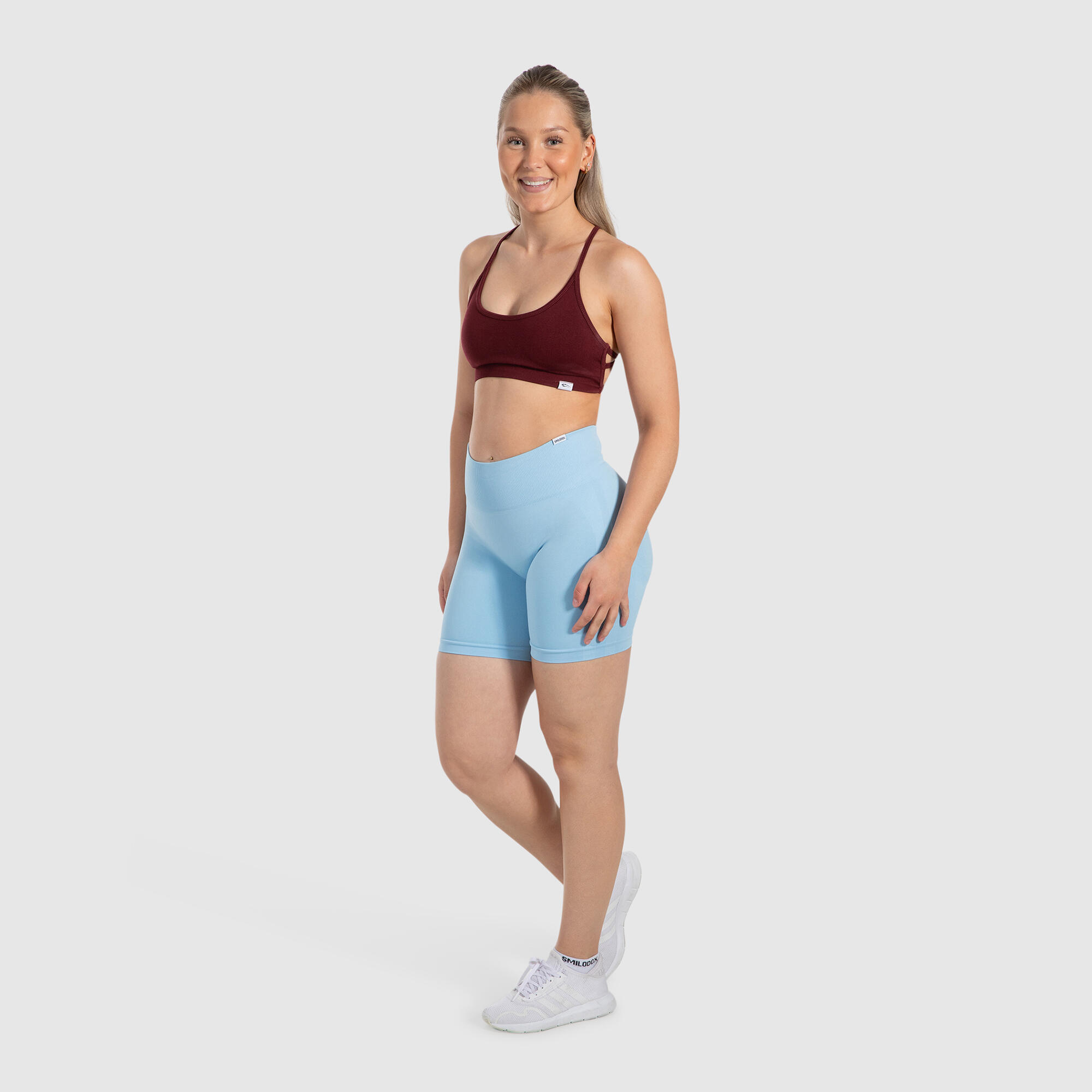 Damen Short Leggings Arleta Hellblau 3/5