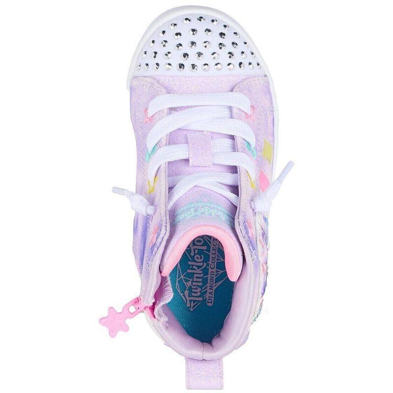 Pantofi sport copii Skechers S Lights-twi-lites, Mov