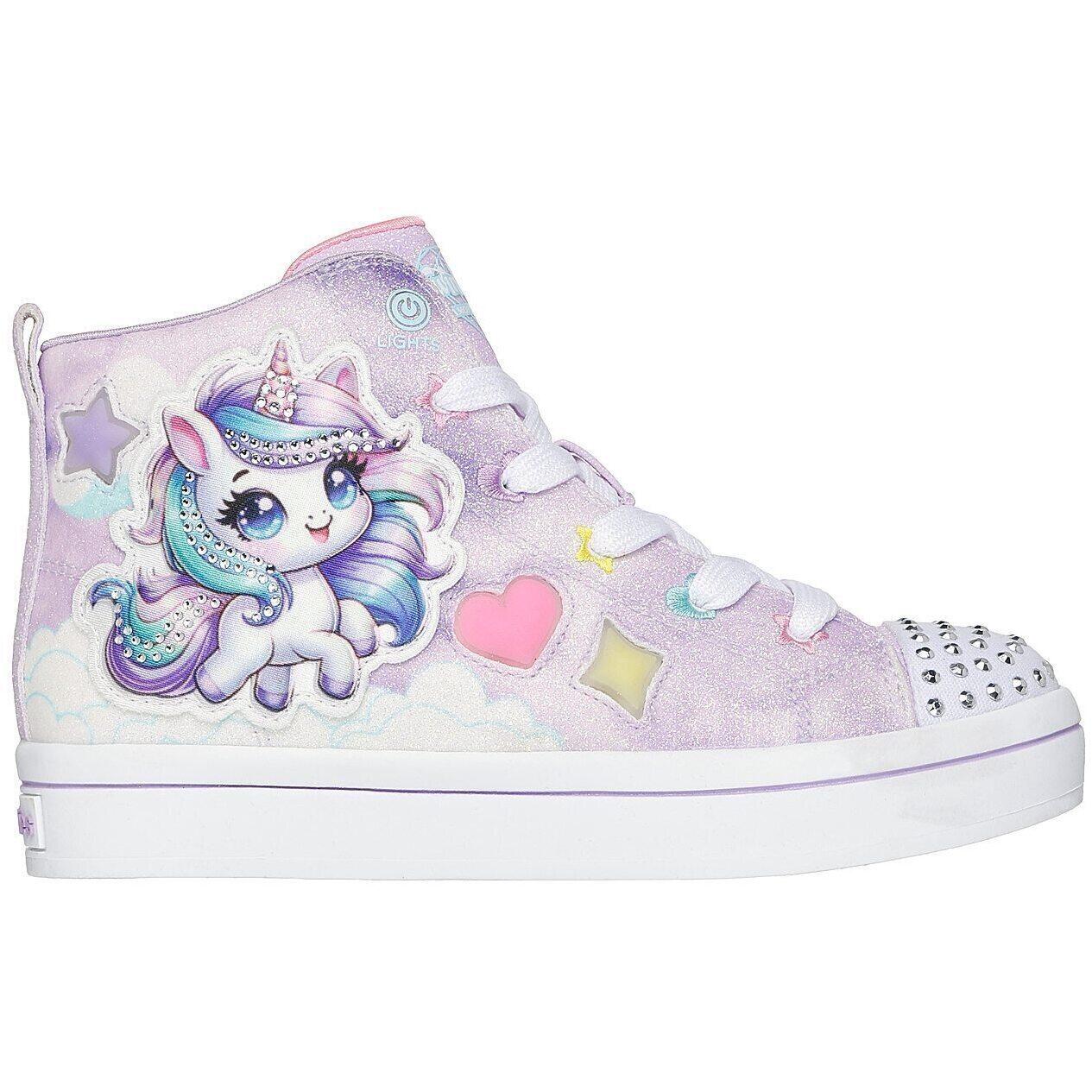 Baskets Skechers S Lights-twi-lites 2.0-unico, Violet, Enfants 3/5