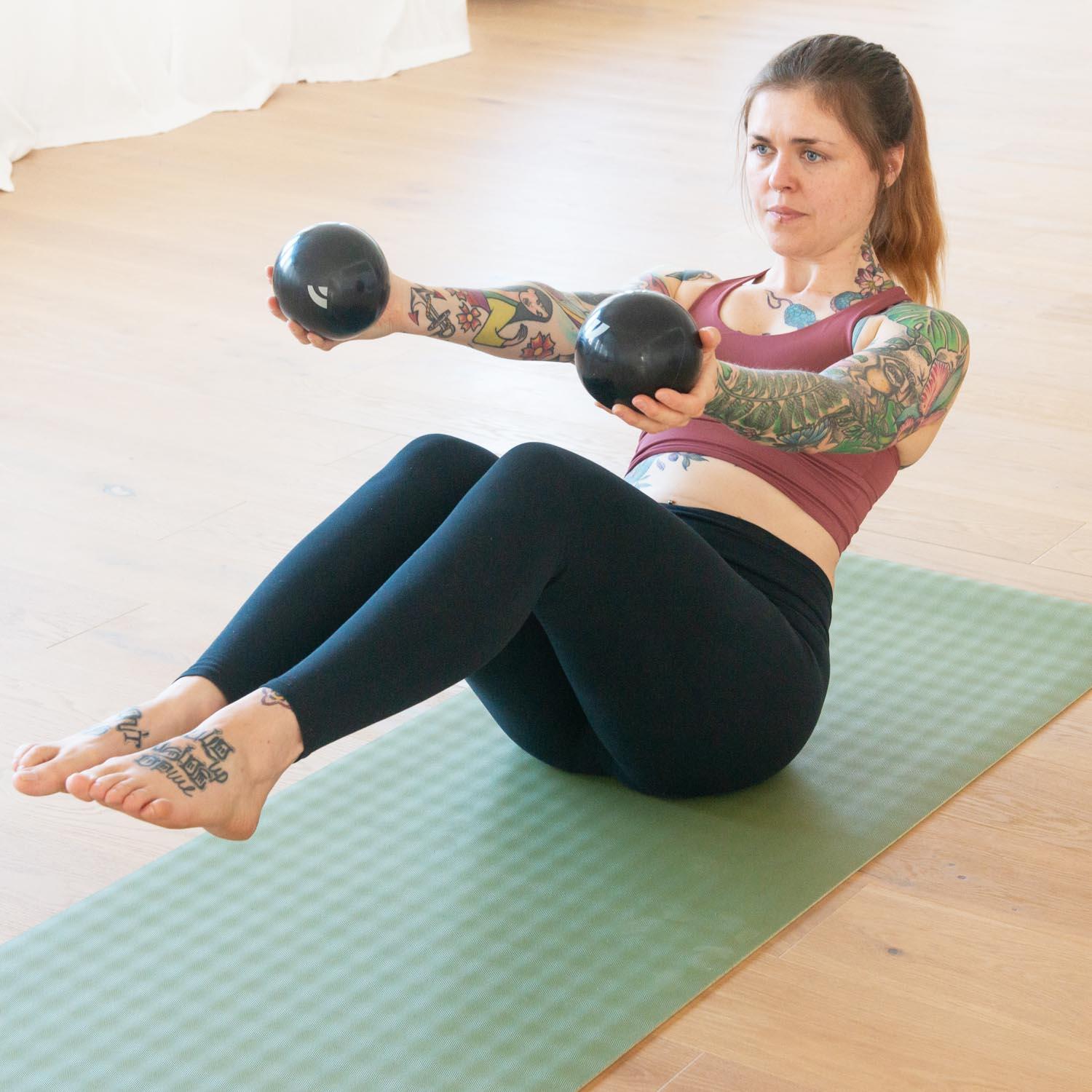 Pilatesballen 2 x 0,5 kg 3/6