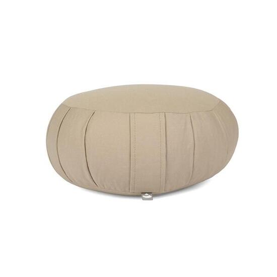 Coussin de méditation ZAFU ECO | Rembourrage : épeautre, couleur taupe clair
