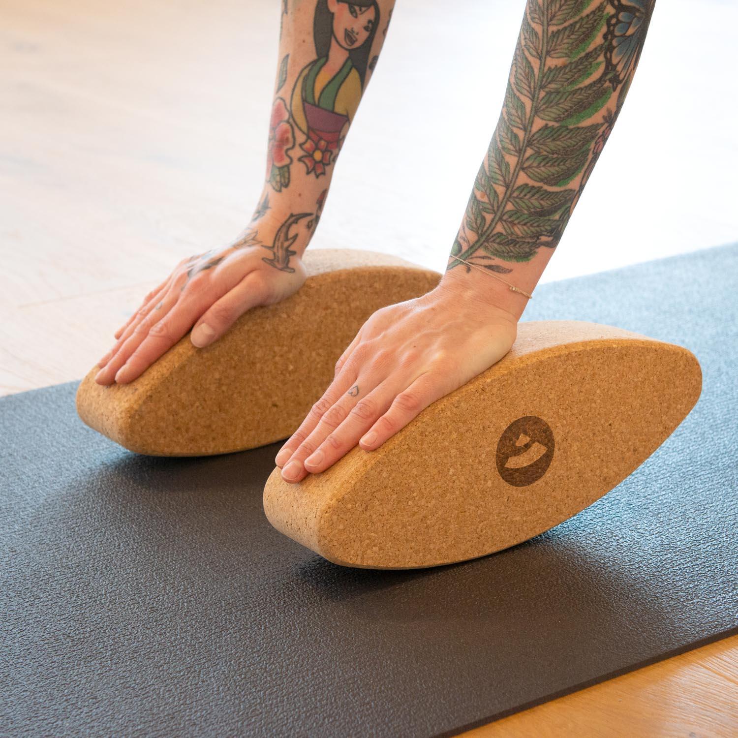 Bloque de yoga de corcho Bodhi Elipse 5/6