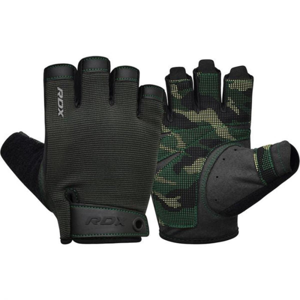 RDX T2 Weightlifting Half Finger Gym Gloves 5/6
