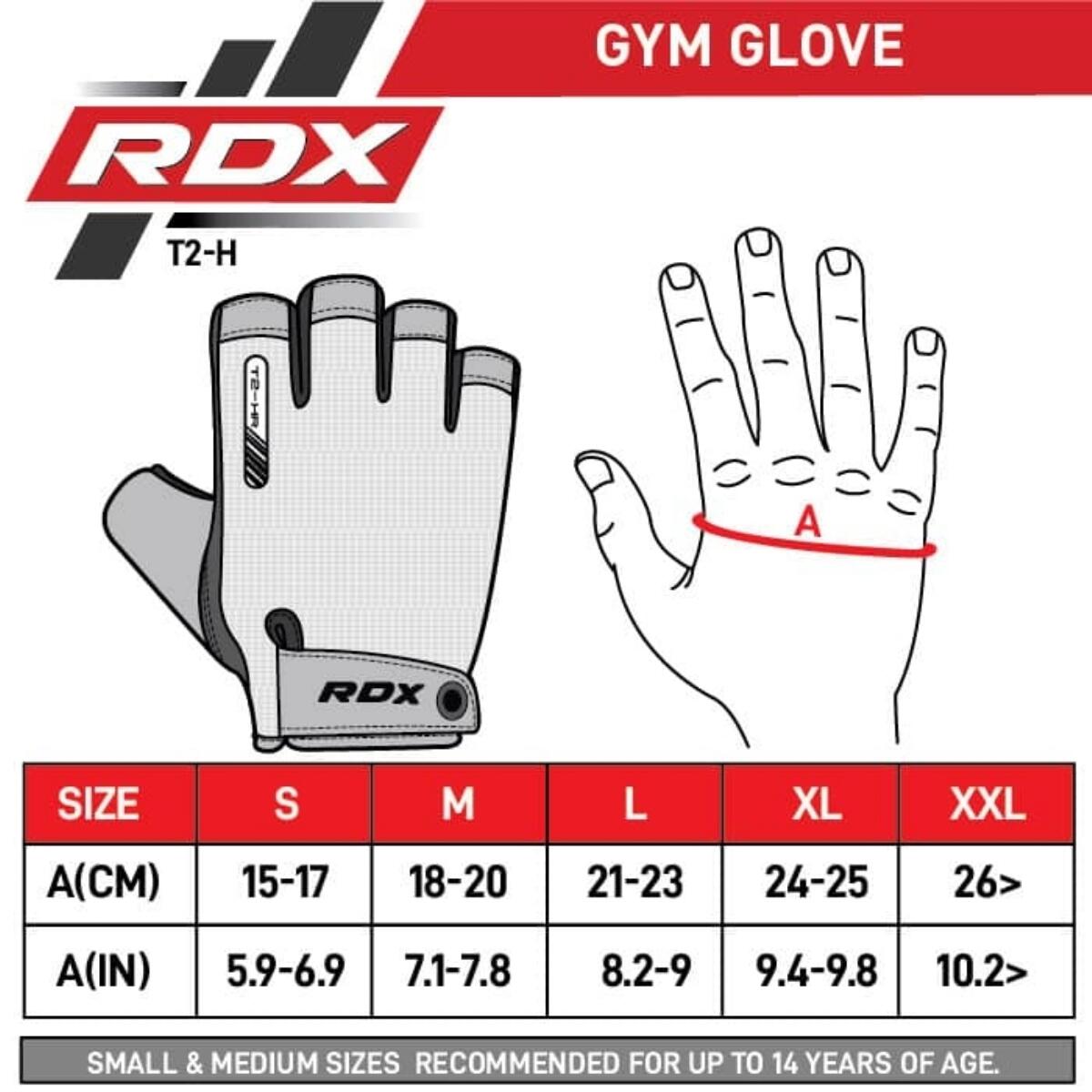 RDX T2 Weightlifting Half Finger Gym Gloves 6/6