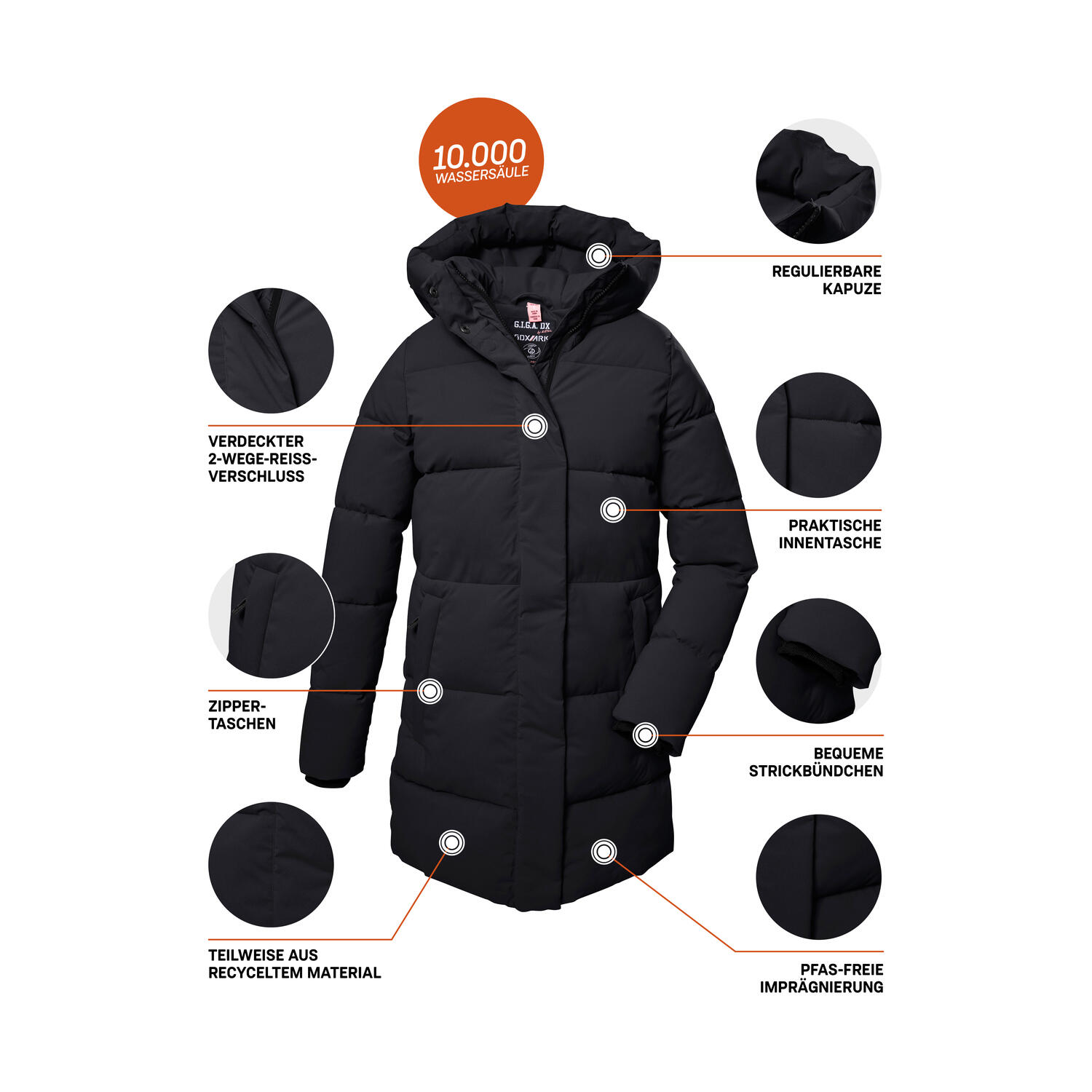 Damen Steppparka GW 1 WMN QLTD PRK 5/6