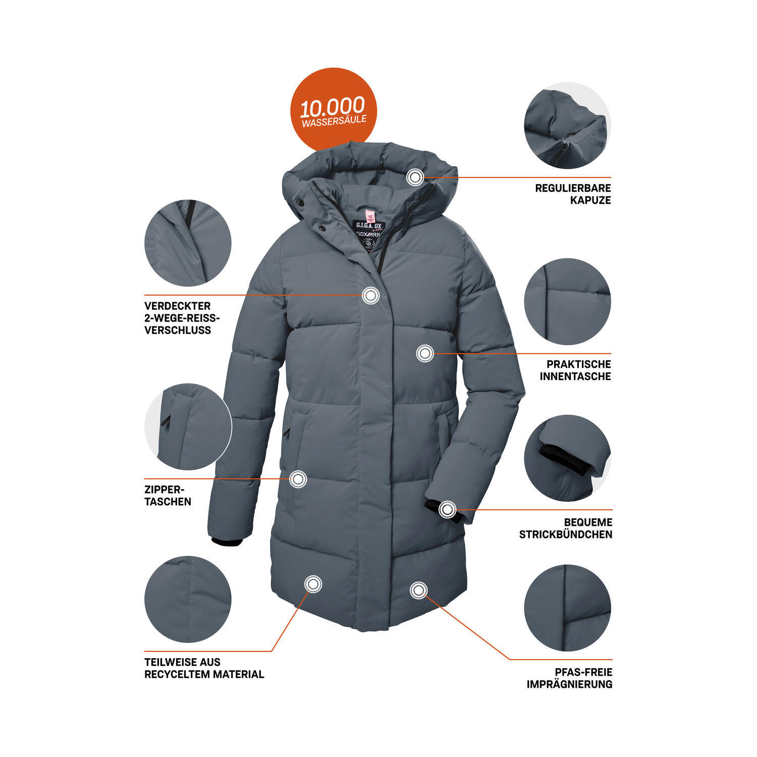 Damen Steppparka GW 1 WMN QLTD PRK 5/6