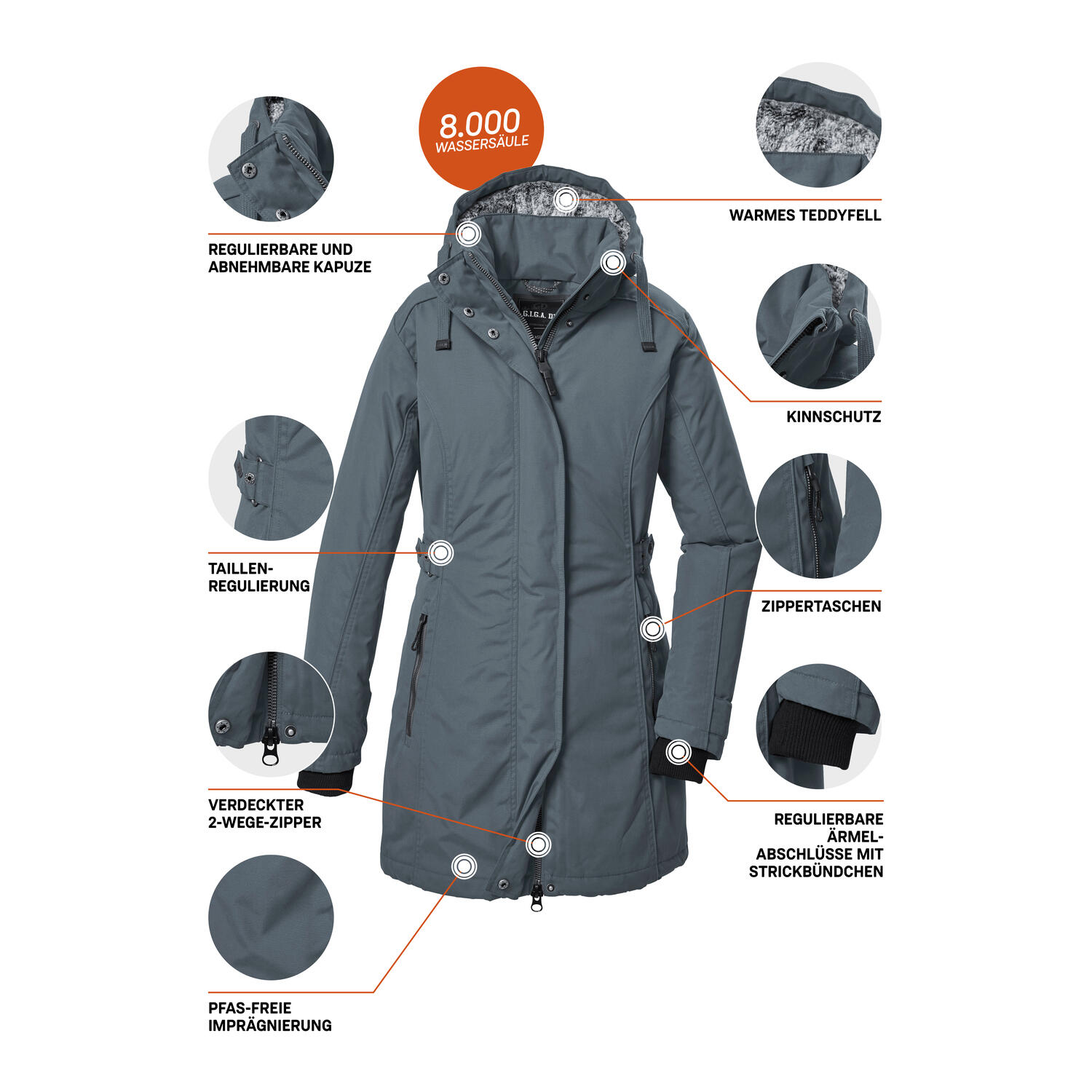 Damen Parka GW 70 WMN PRK 5/6