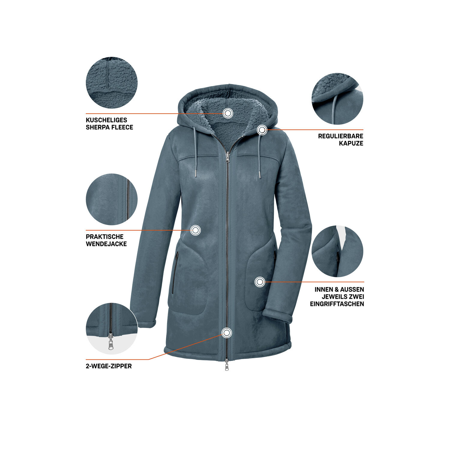 Parka à capuche femme Killtec GW 63 5/5
