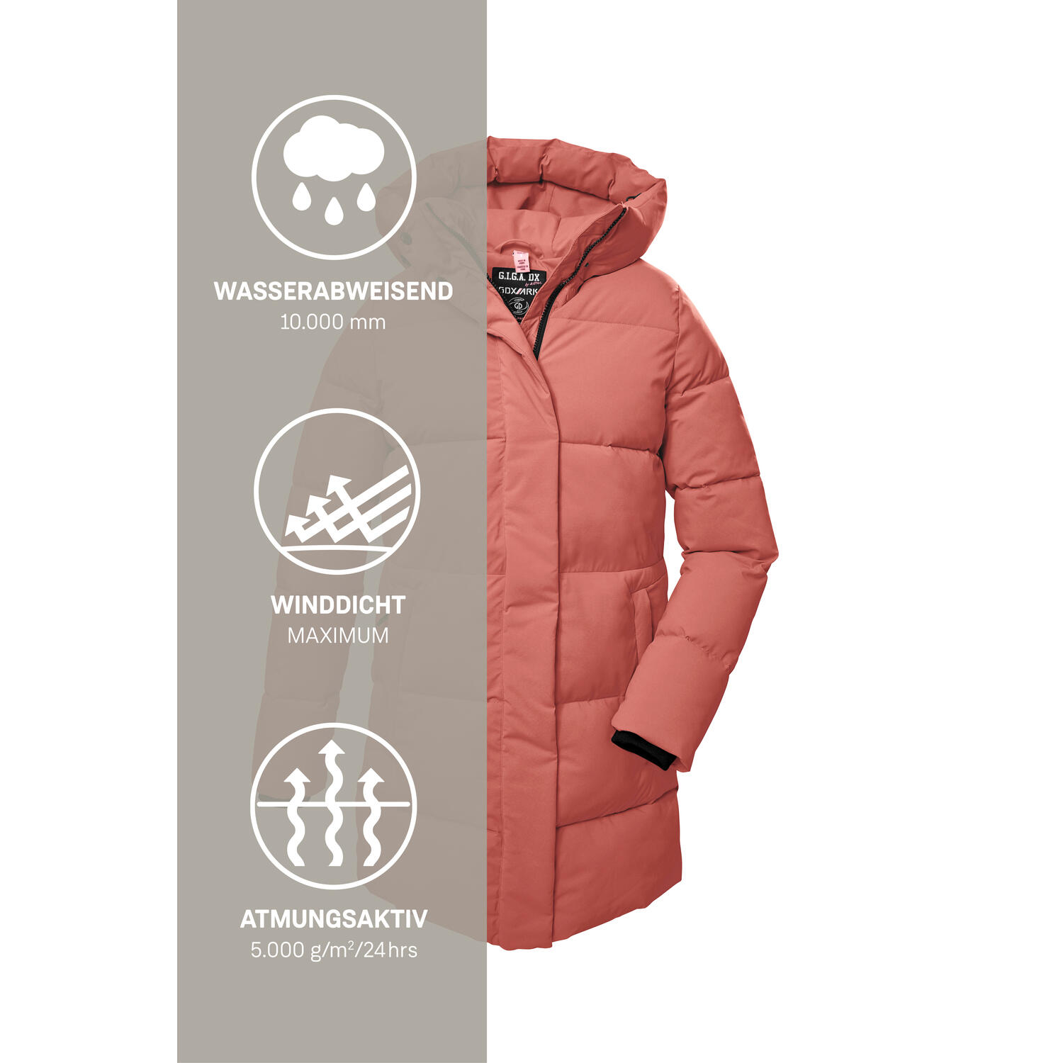 Veste matelassée long femme Killtec GW 1 6/6