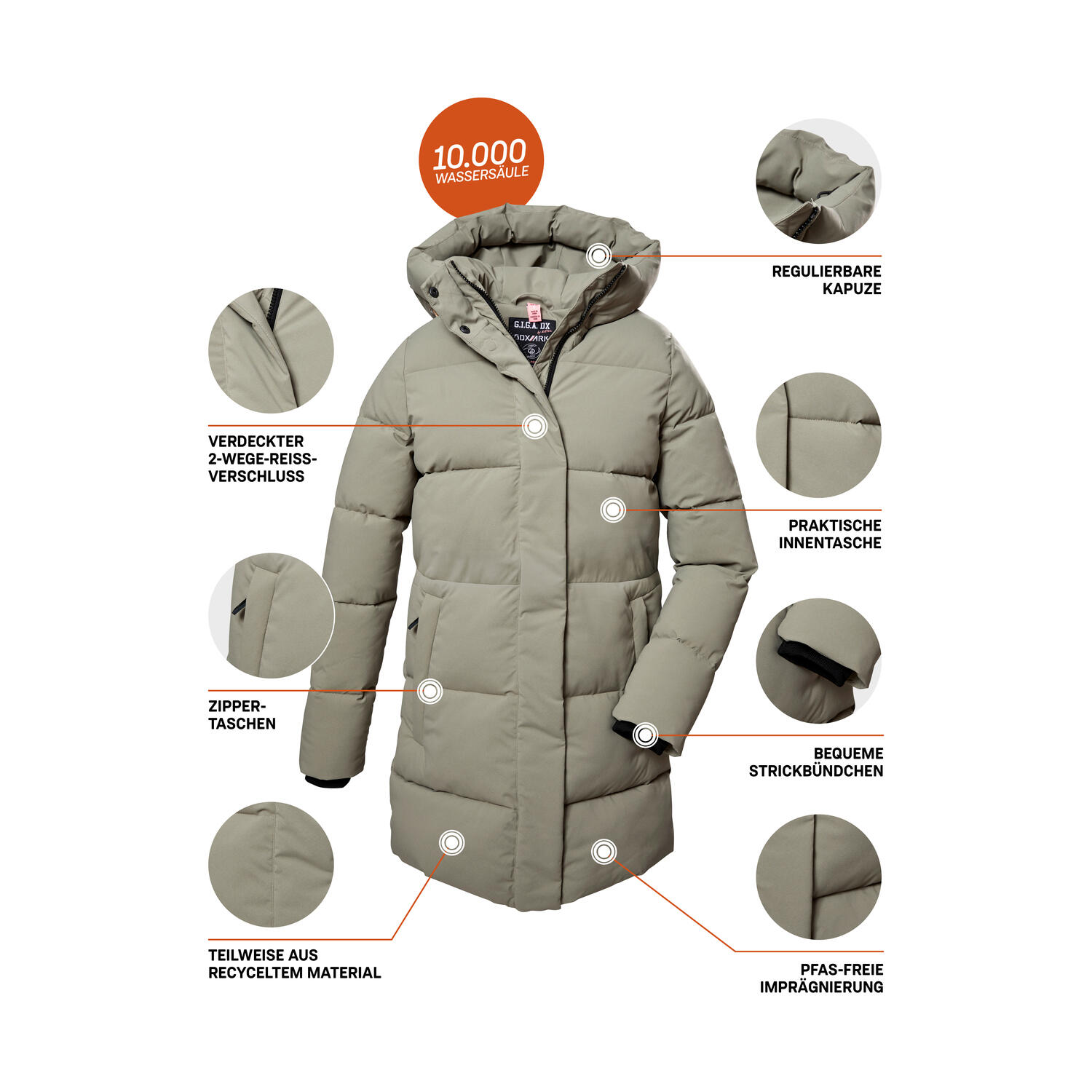 Damen Steppparka GW 1 WMN QLTD PRK 5/6