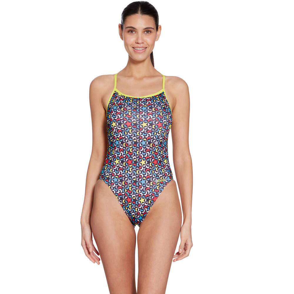 Costume da bagno donna 1 pezzo stampato Zoggs Rayback E+ 3/3