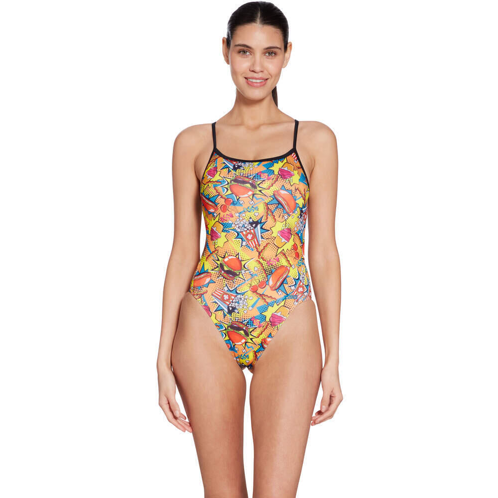 Costume da bagno donna 1 pezzo stampato Zoggs Rayback E+ 3/3