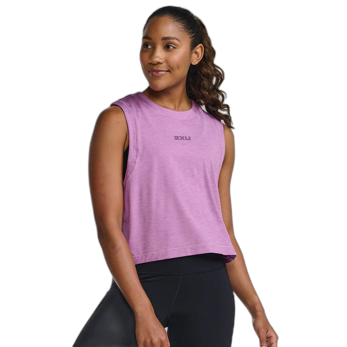 2xu - Débardeur Femme 2xu Motion Crop - Débardeur - Violet - Decathlon