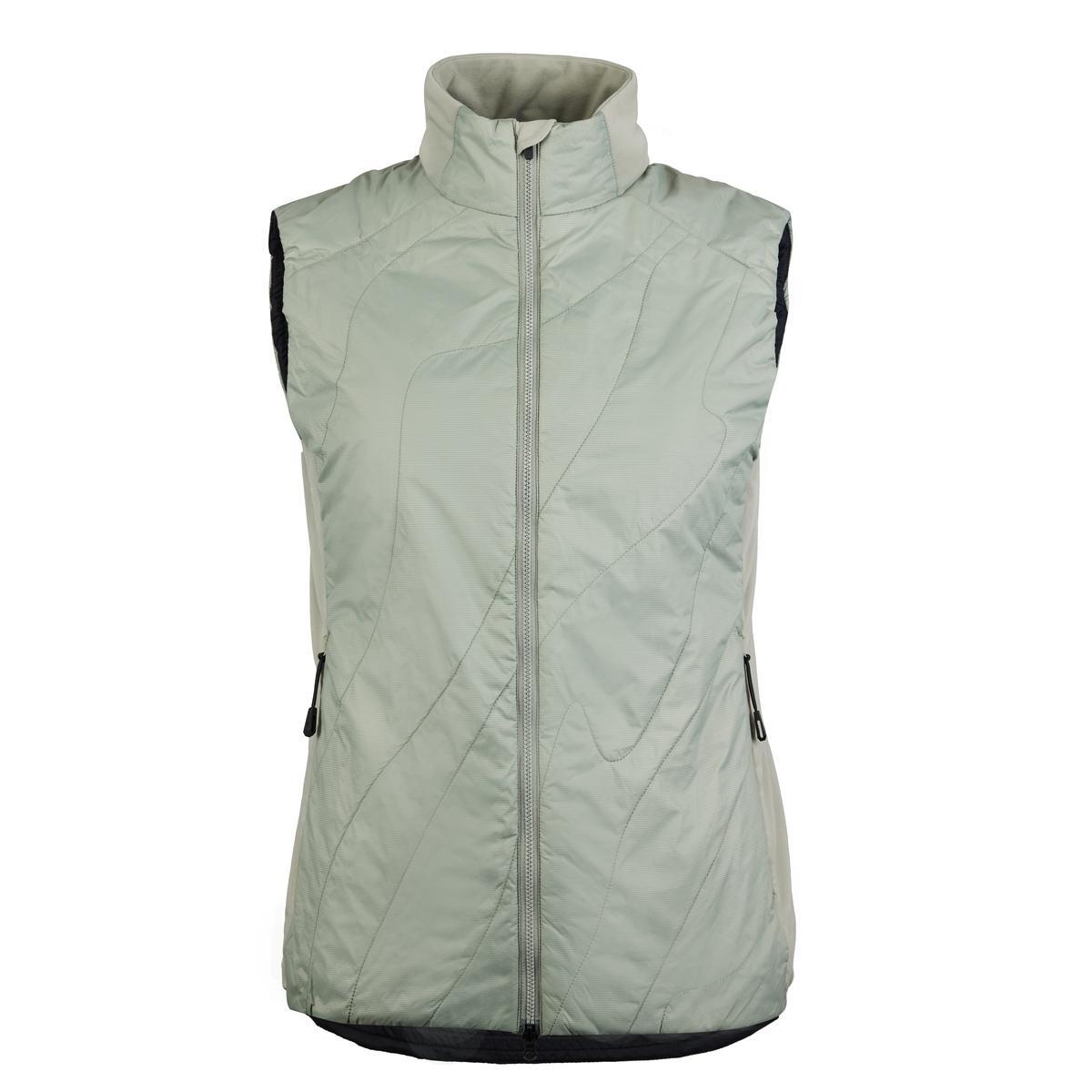 Gilet isolant hybride pour femme rembourré -P-SCOPE W - olive clair - Vélo 2/3
