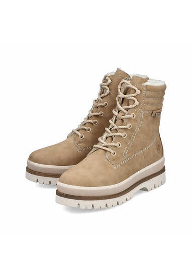 Rieker Damen Schnürstiefel Stiefelette warm gefüttert Y6225-60 beige