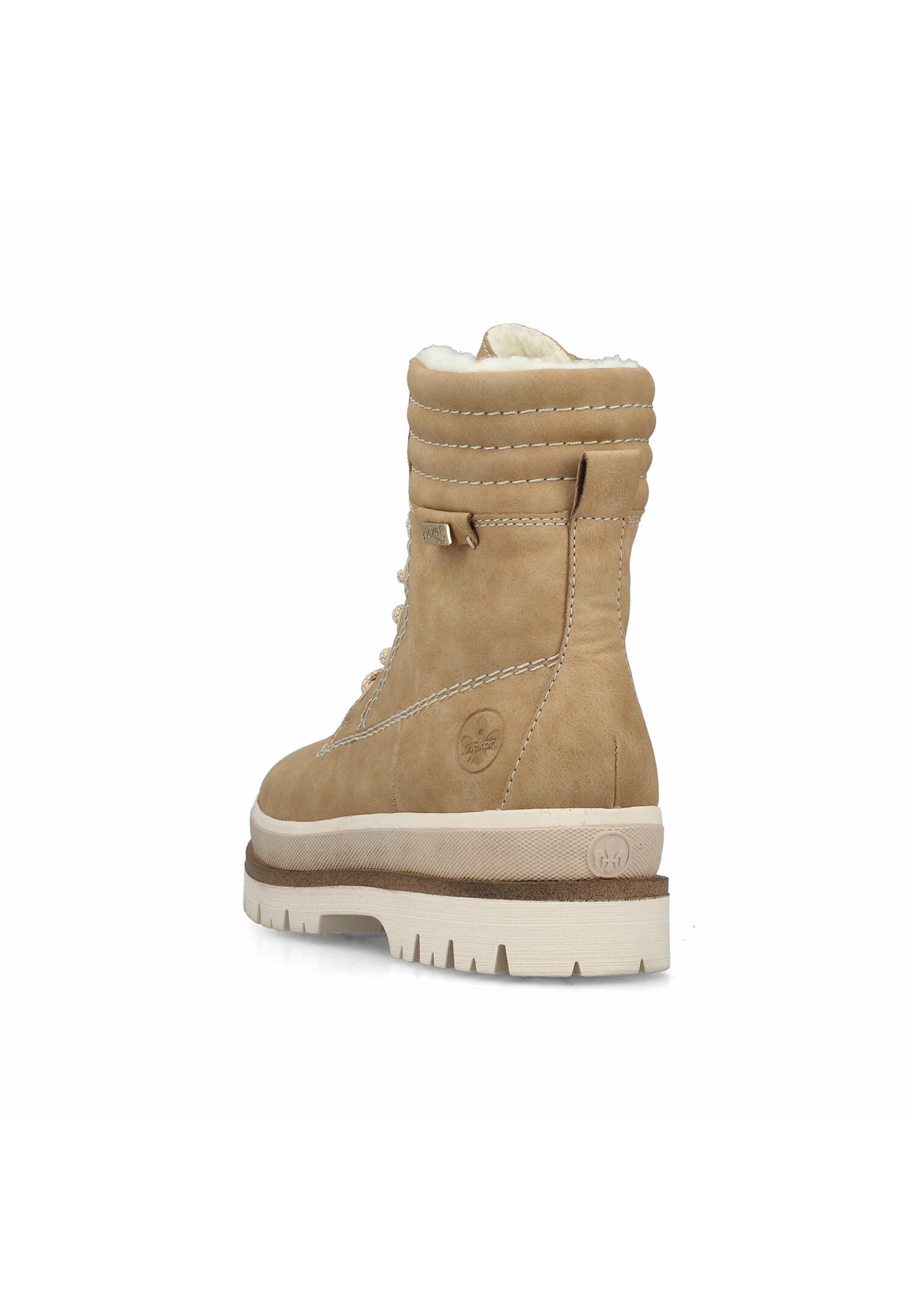 Rieker Damen Schnürstiefel Stiefelette warm gefüttert Y6225-60 beige 3/5