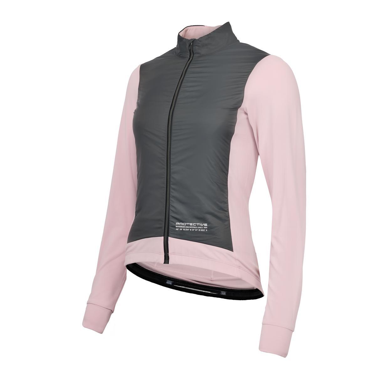 Protective - Maillot Hybrid Fulzip Femme Rembourré - P-white Marble W - Blanc - Doudoune Duvet - Rose - Decathlon