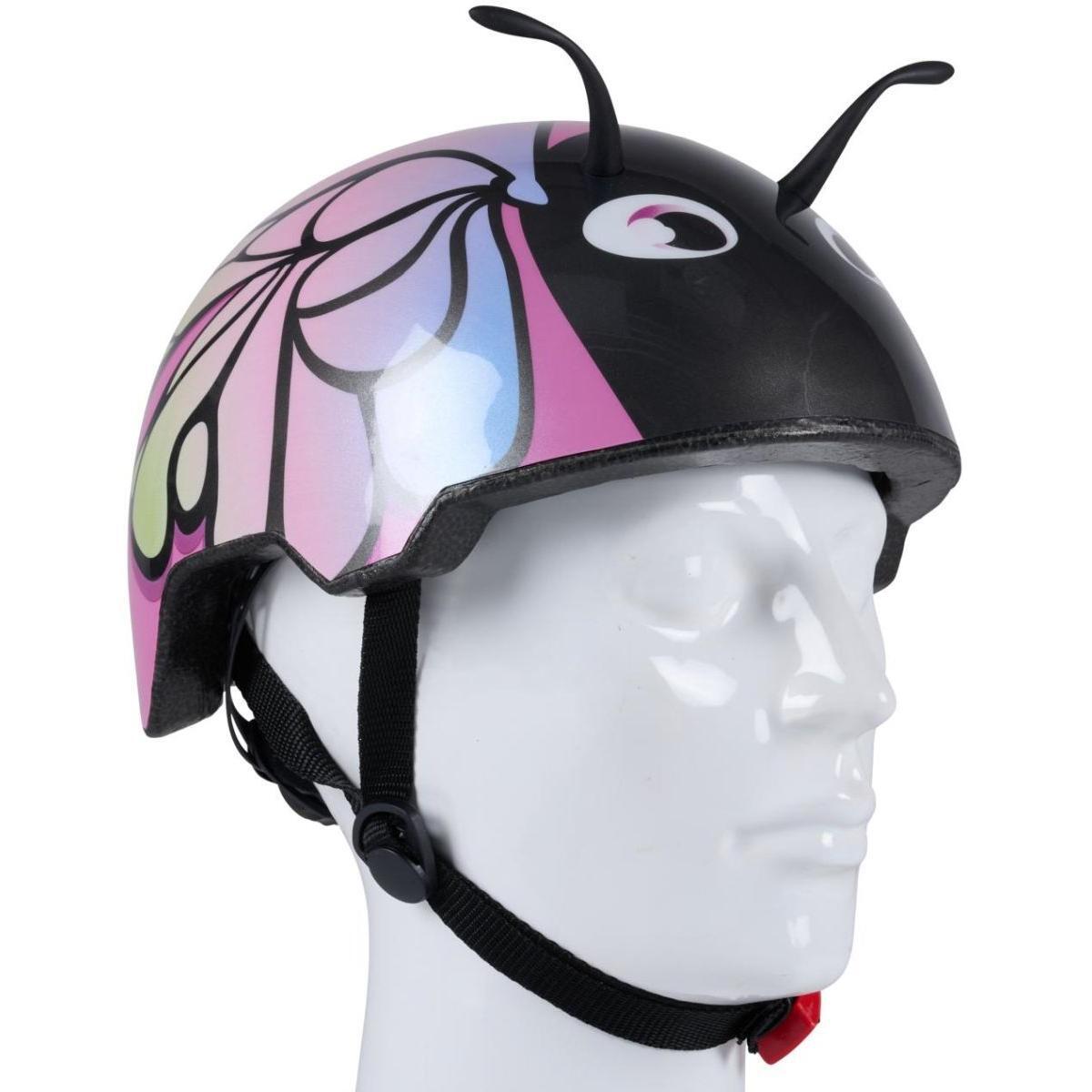 Kask rowerowy No Fear dziecięcy regulowany (48-52CM) motyl 4/6