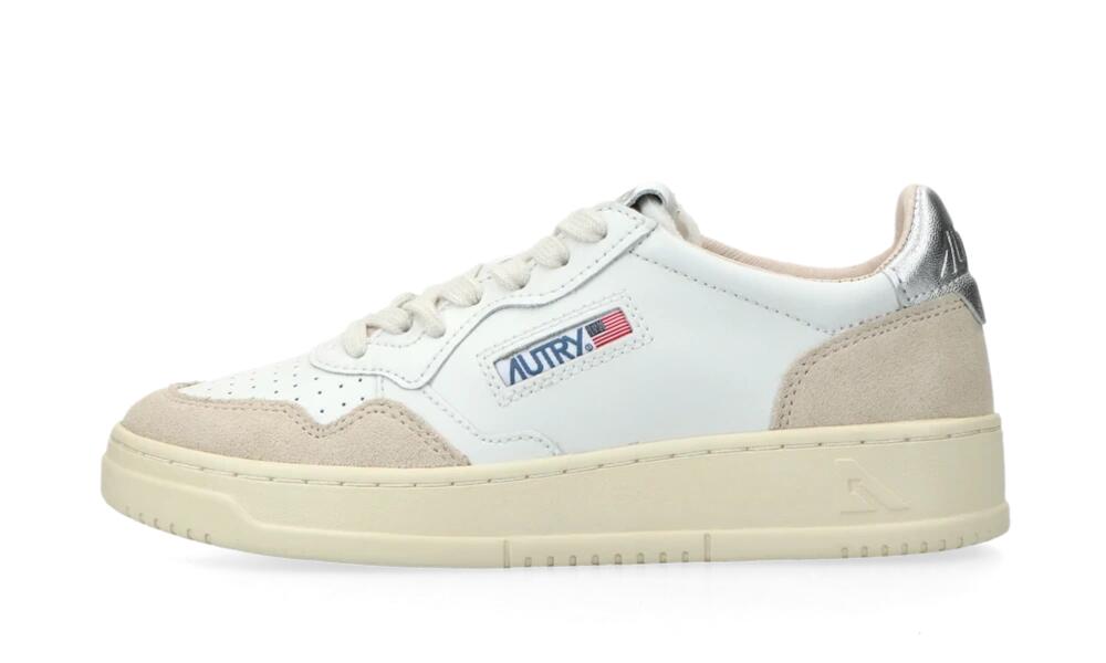 Medalist Leather Suede Low White Silver 1/1