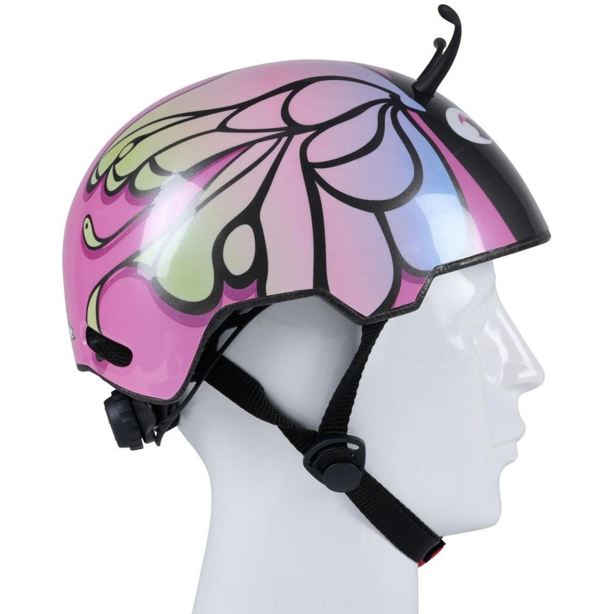 Kask rowerowy No Fear dziecięcy regulowany (48-52CM) motyl 3/6