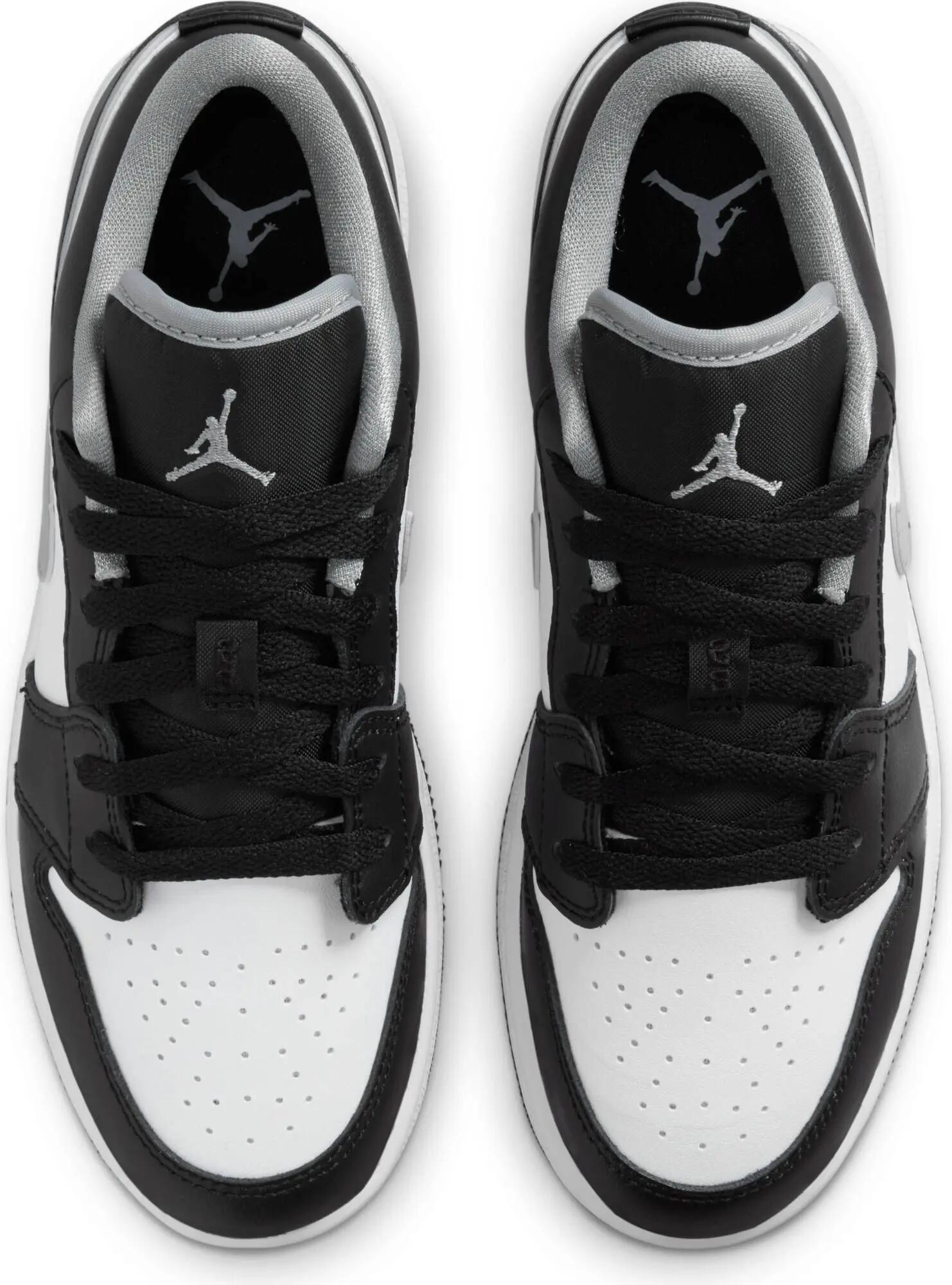 Jordan 1 Low Black White Grey (GS) 3/7