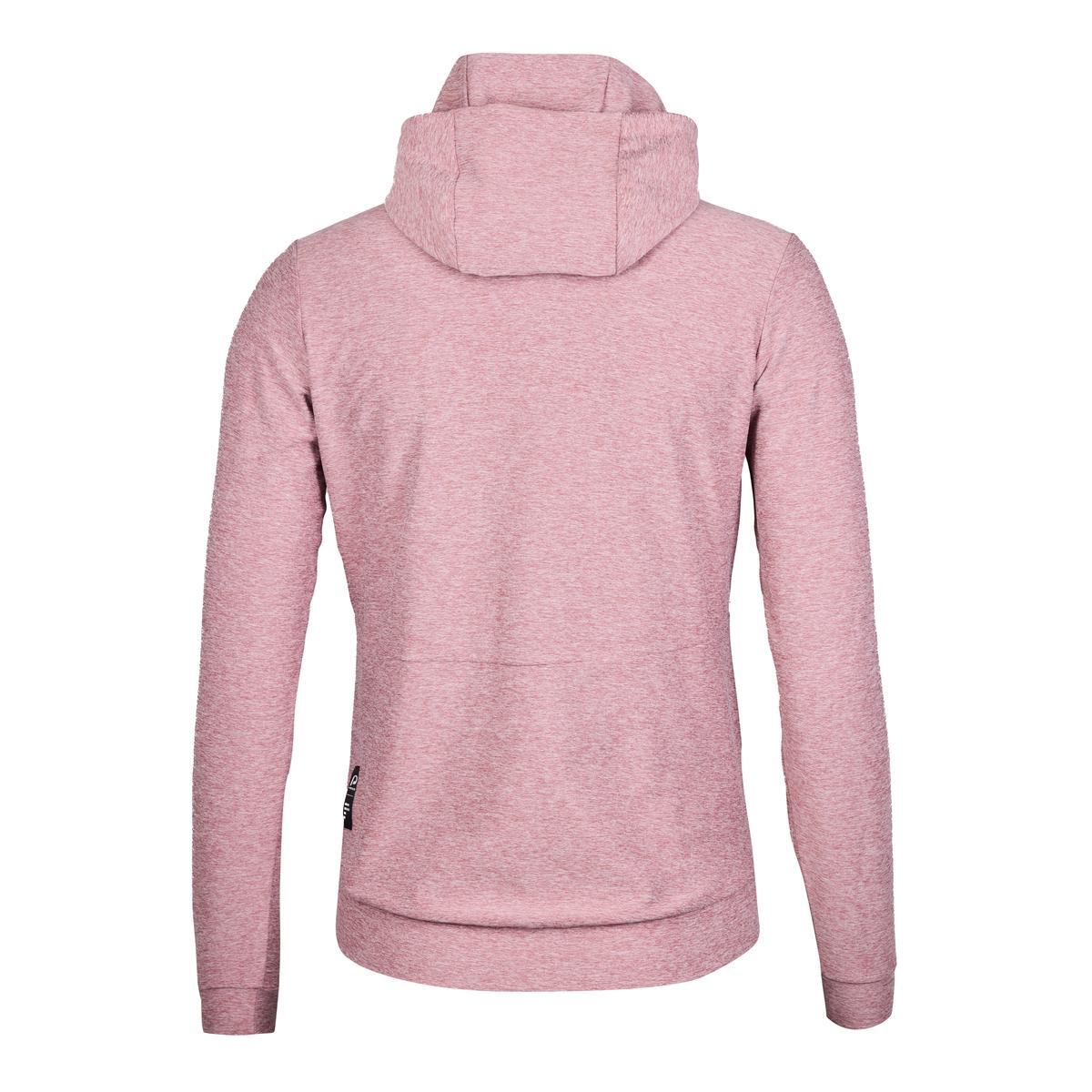 Sweat à capuche avec fermeture éclair femme - P-SUNSTONE W - mauve chiné- velo 3/6
