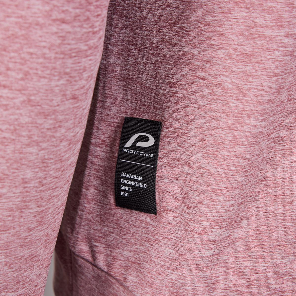 Sweat à capuche avec fermeture éclair femme - P-SUNSTONE W - mauve chiné- velo 5/6