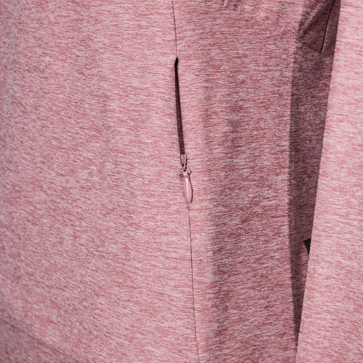 Sweat à capuche avec fermeture éclair femme - P-SUNSTONE W - mauve chiné- velo 6/6