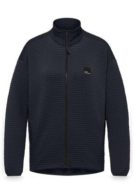 Mogari fleece jack dames lange rits fleece dark navy