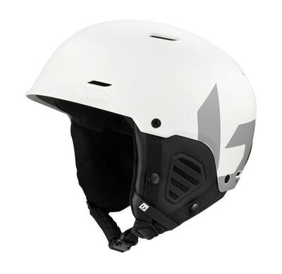 Skihelm mute black white matte