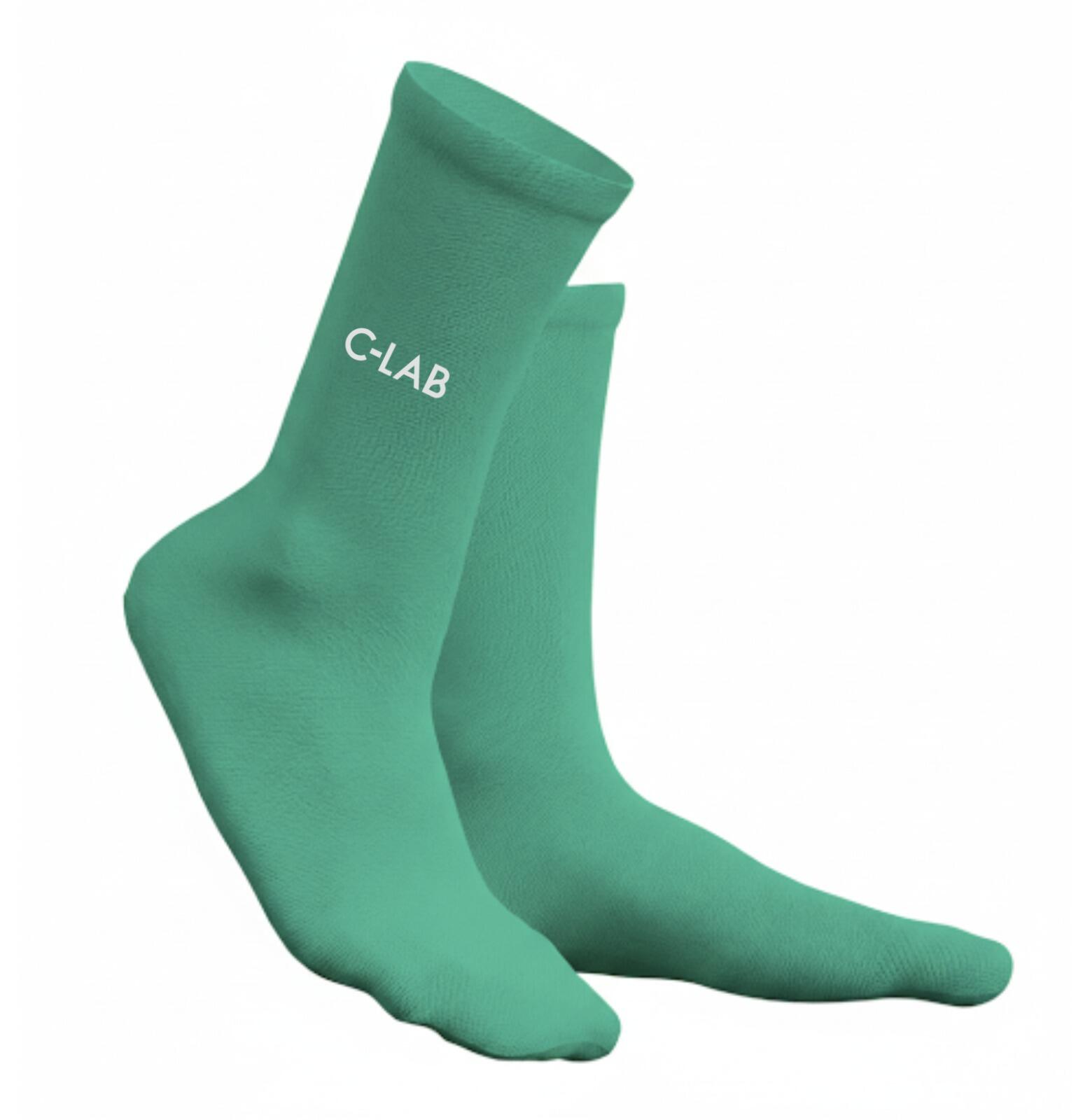 Șosete de ciclism/alergare respirabile – Verde apă