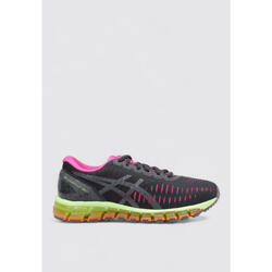 Baskets femme Asics GEL-QUANTUM 360 I, basses noir avec détails rose et vert