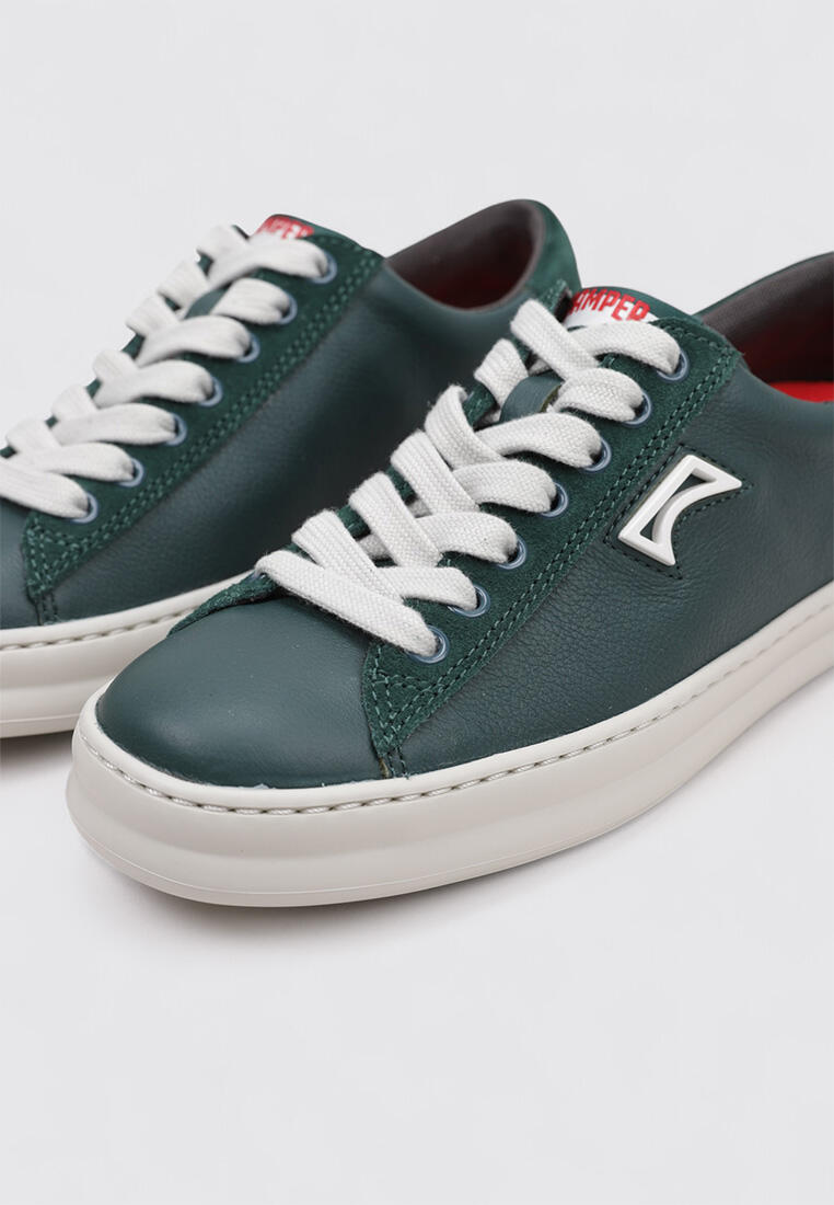 Baskets basses - Marche sportive - Femme - Cuir - K201855-003 - Vert 3/4