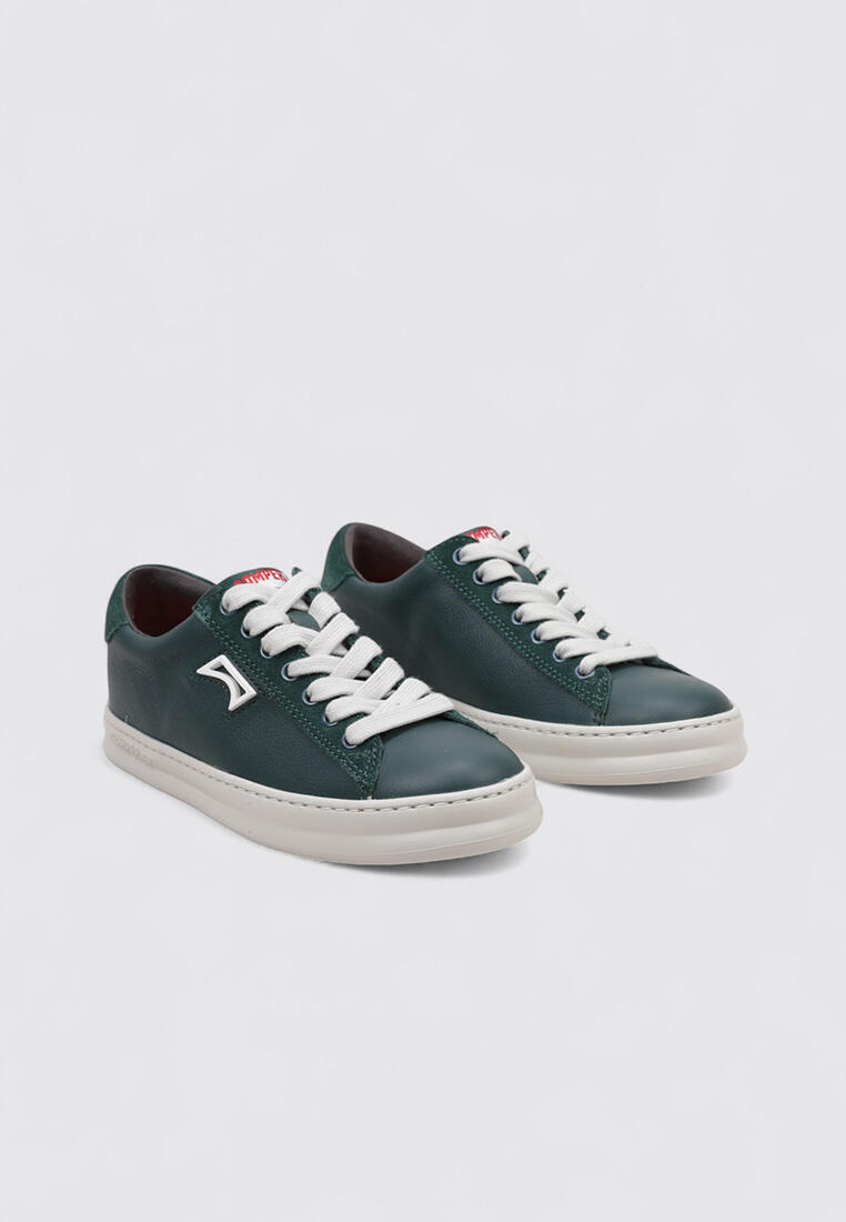 Baskets basses - Marche sportive - Femme - Cuir - K201855-003 - Vert 2/4