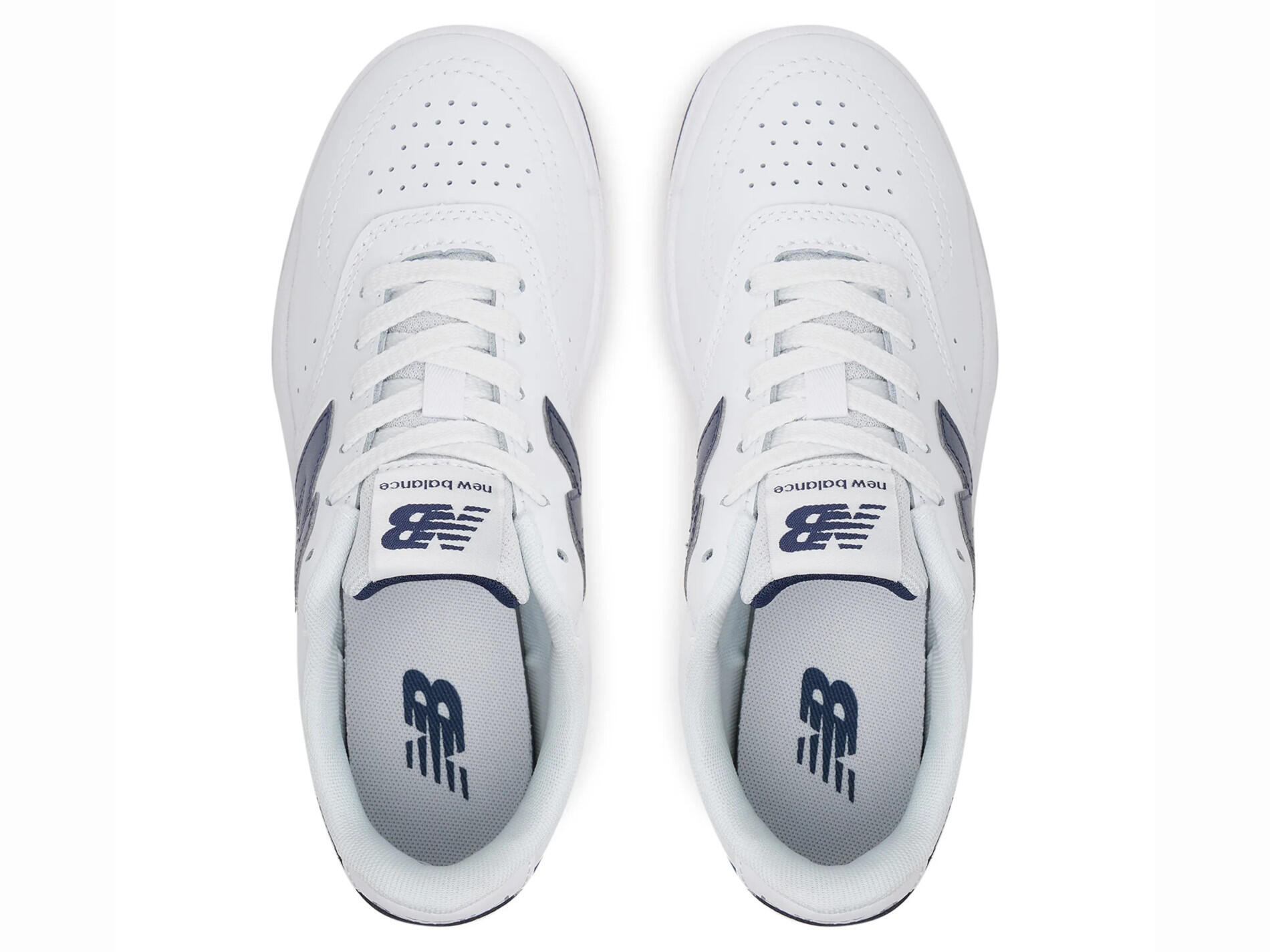 BUTY NEW BALANCE GSB80WB juniorki sportowe sneakersy białe skórzane 37,5 6/6