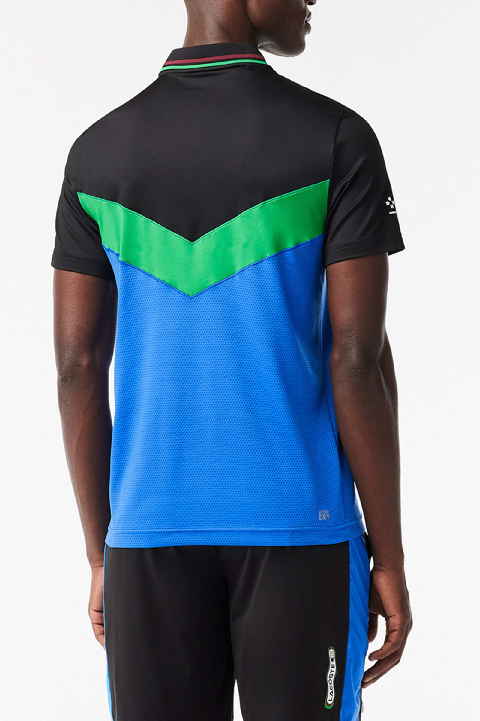 Lacoste Polo Tennis Transpirable Medvedev Azul/negro 2/4