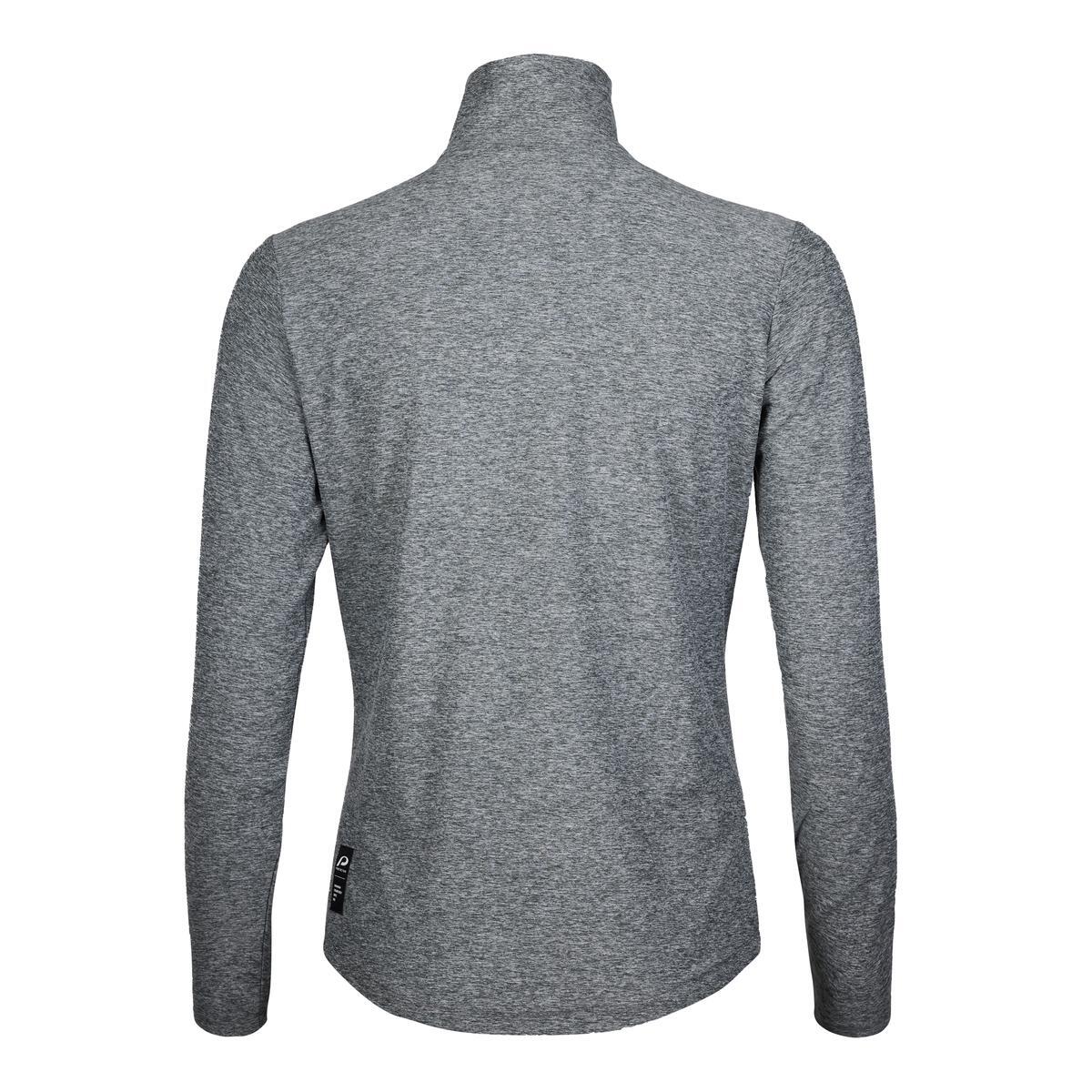 Maglione in pile da donna con mezza zip e collo - P-FLASH FURY W - grigio 3/6