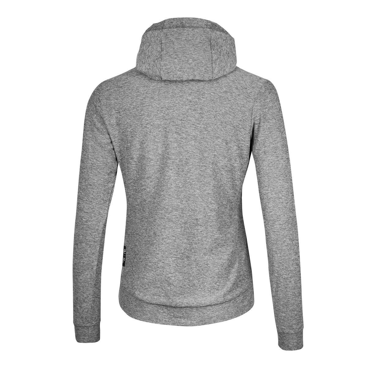 Sweat à capuche avec fermeture éclair femme - P-SUNSTONE W - gris chiné - velo 3/6