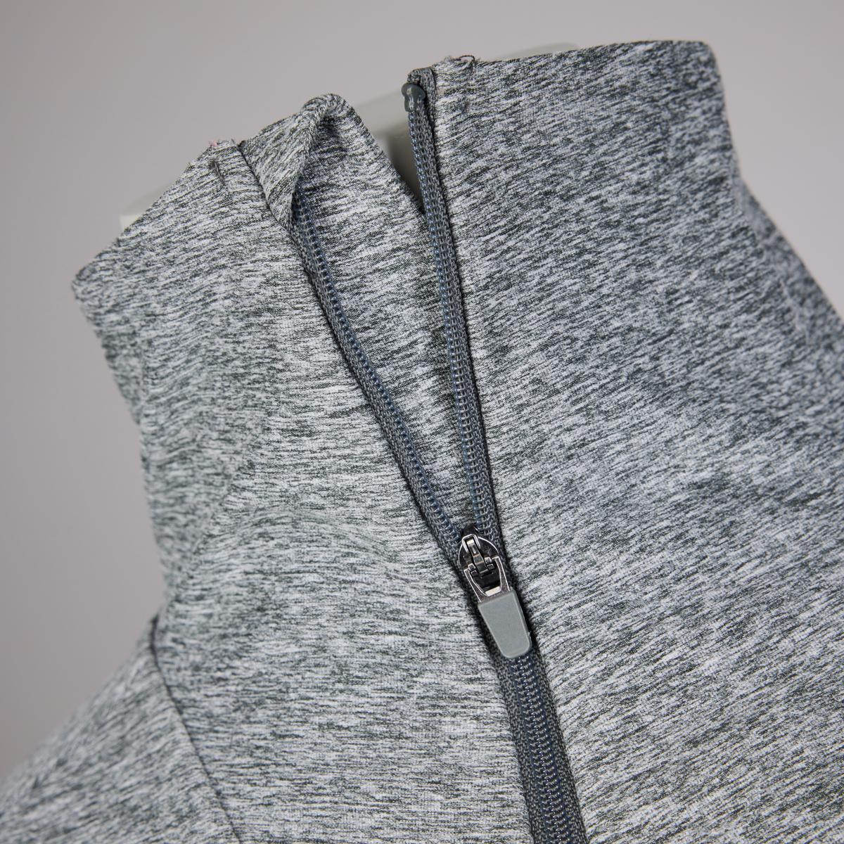 Maglione in pile da donna con mezza zip e collo - P-FLASH FURY W - grigio 6/6