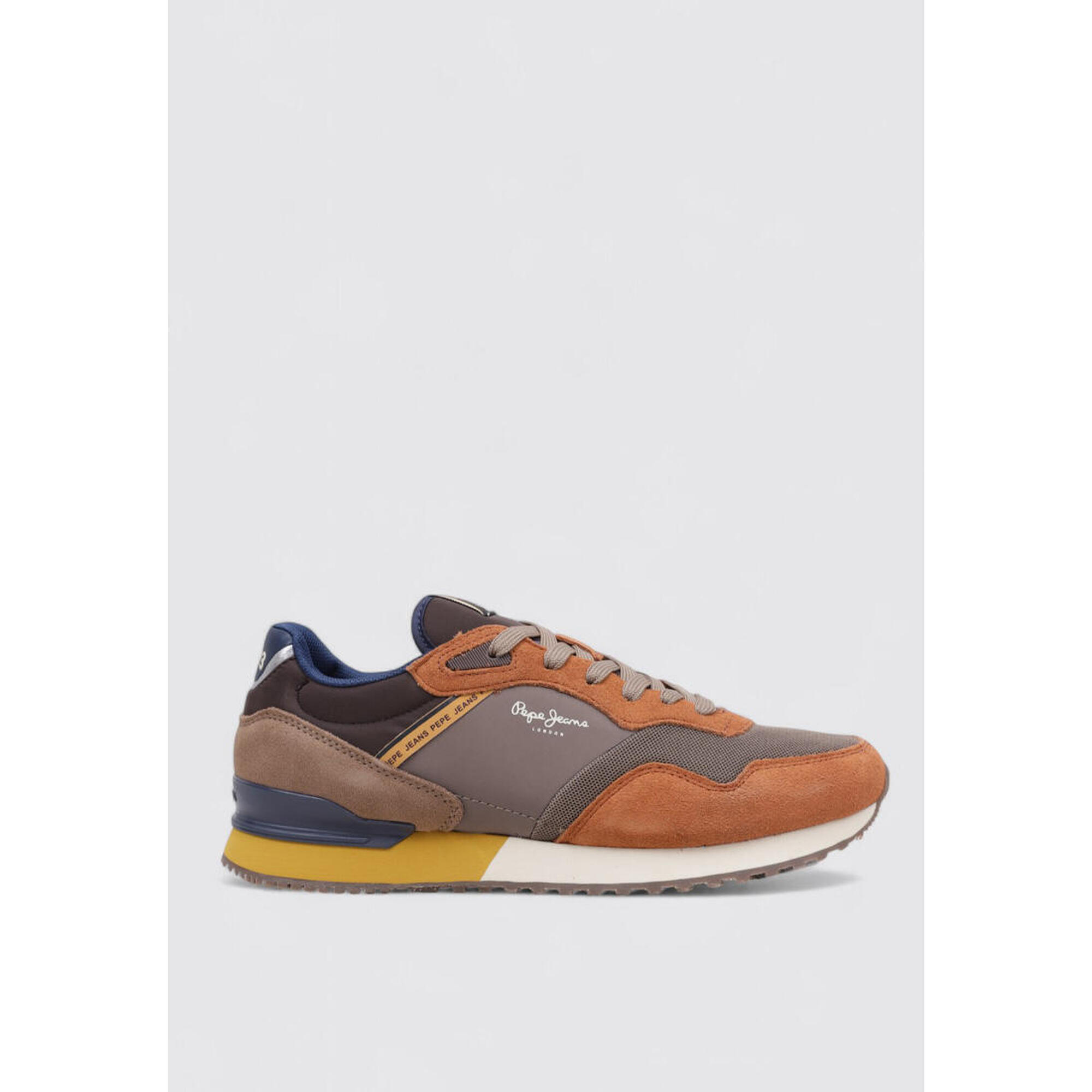 Pepe Jeans - Chaussure De Randonnée Baskets Homme Pepe Jeans London Brick M Cui - Baskets - Marron|orange|rose - Decathlon