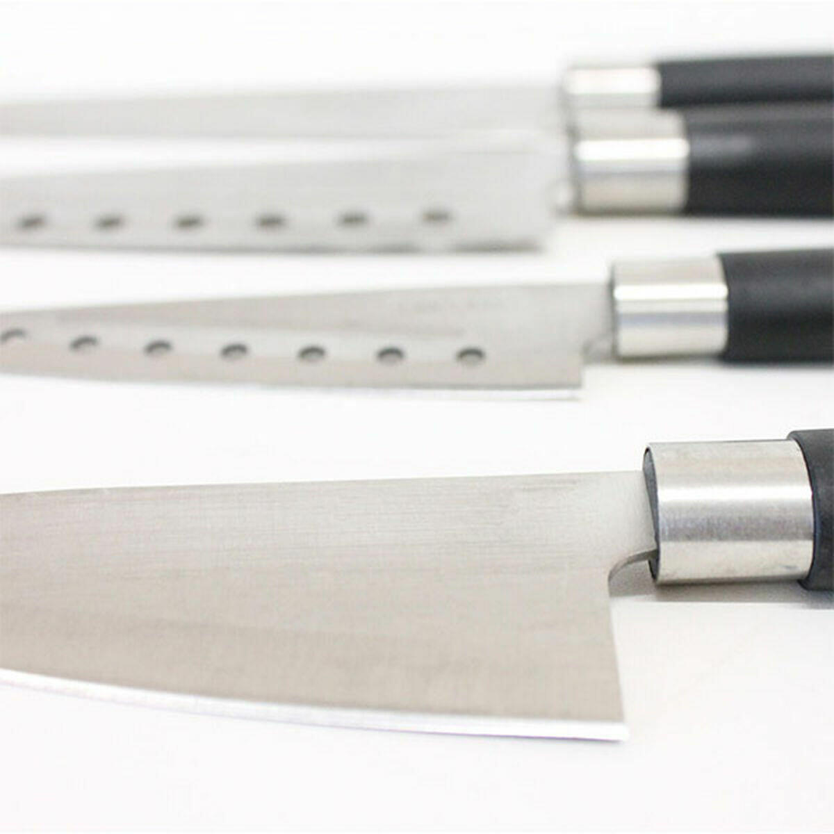 Ensemble de Couteaux CECOTEC Santoku Noir 2/5