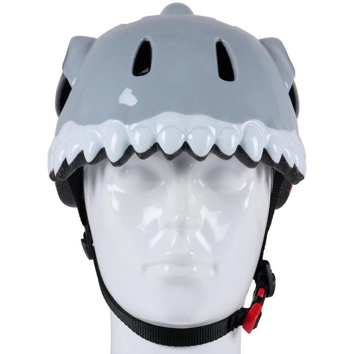Casca protectie copii, model rechin, reglabila 48-52 cm, curele, 12 orificii
