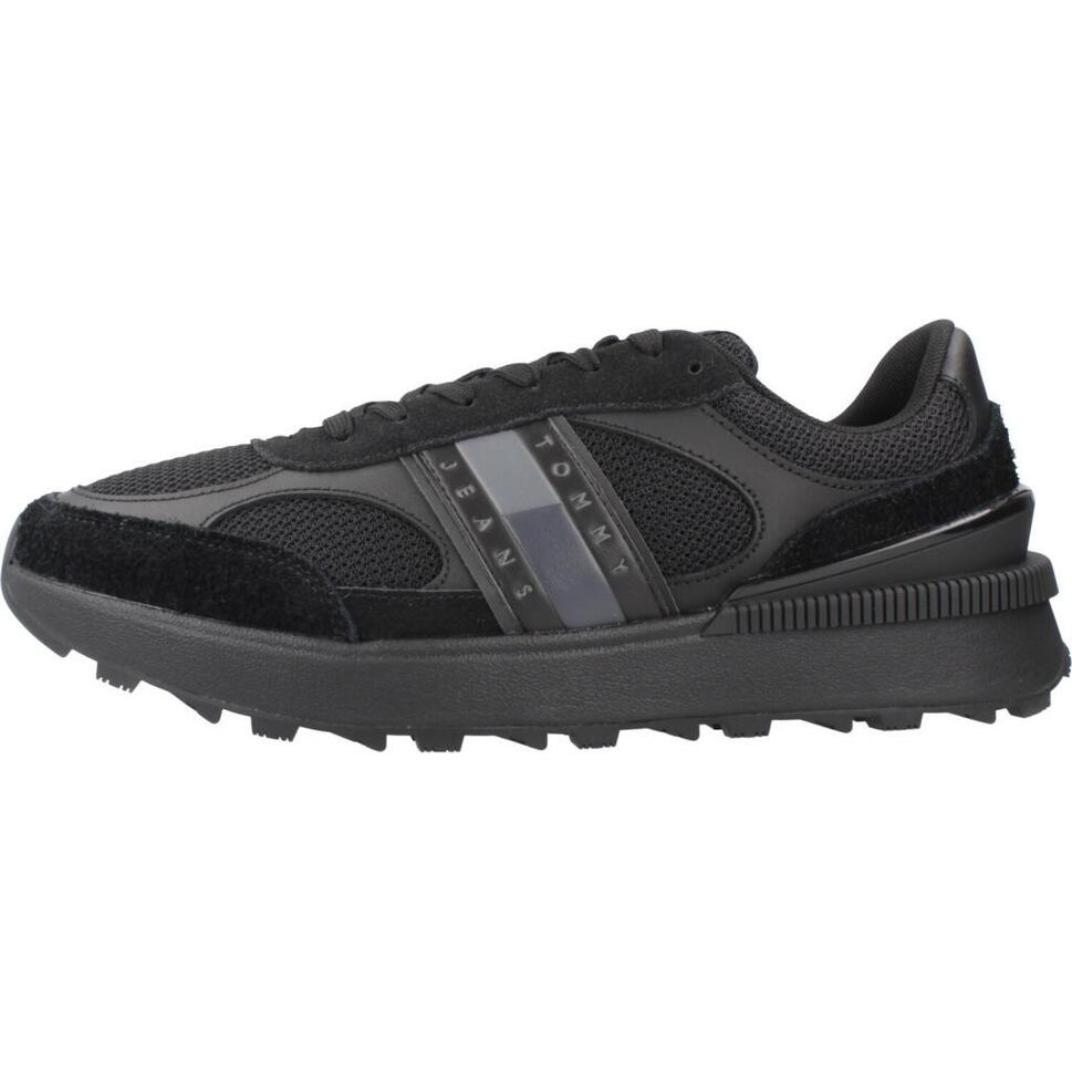 Kapcie TOMMY JEANS TJM TECHNICAL RUNNER ESS Czarny