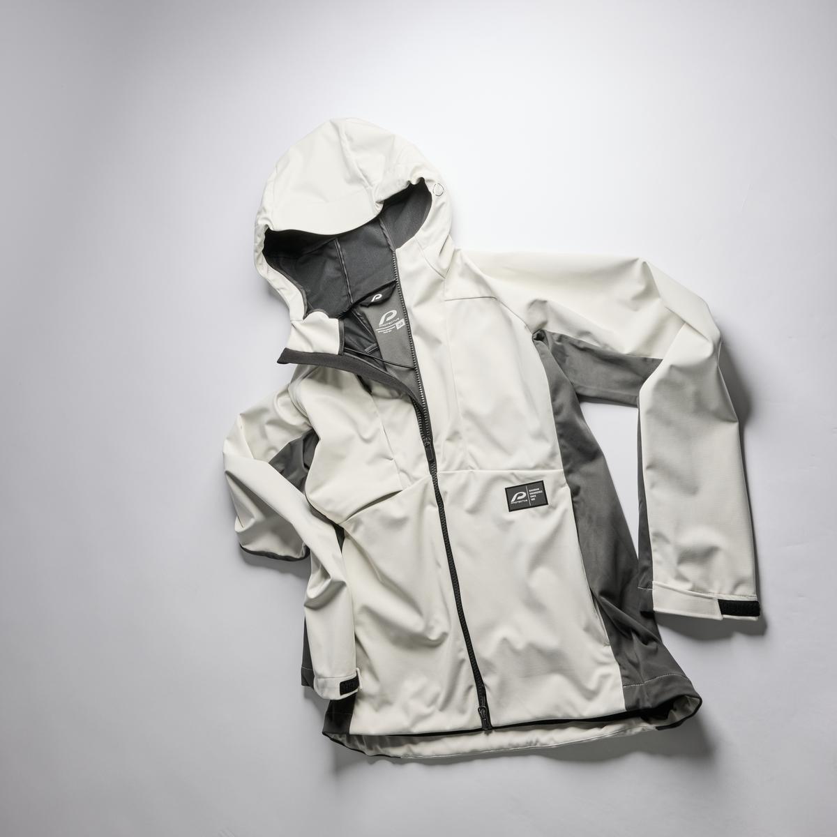 Veste Softshell à Capuche Femme -P-ROCK W - offwhite Exterieur- velo 3/6