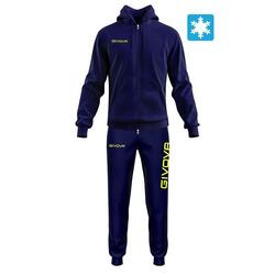 Tute complete uomo givova blu/giallo fluo