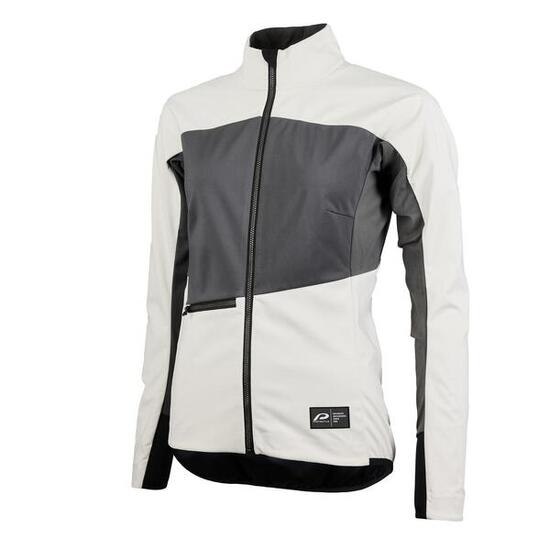 Veste Softshell Femme - P-BEAT STREET 4.0 - blanc - Vélo coupe-vent