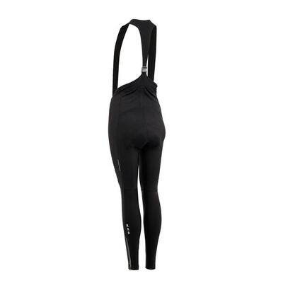 Dames thermo fietsbroek met bandjes - p-aero fusion w - zwart