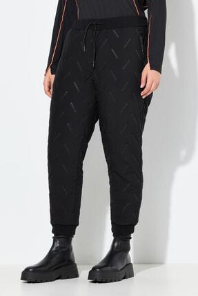 Femme Jogging technique à poches zippées et bord côtelé stretch