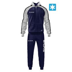 Tute complete uomo givova blu/grigio chiaro